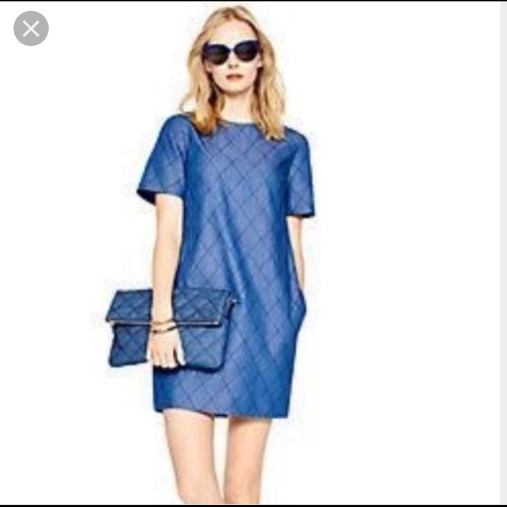 Kate Spade Quilted Chambray Dress
